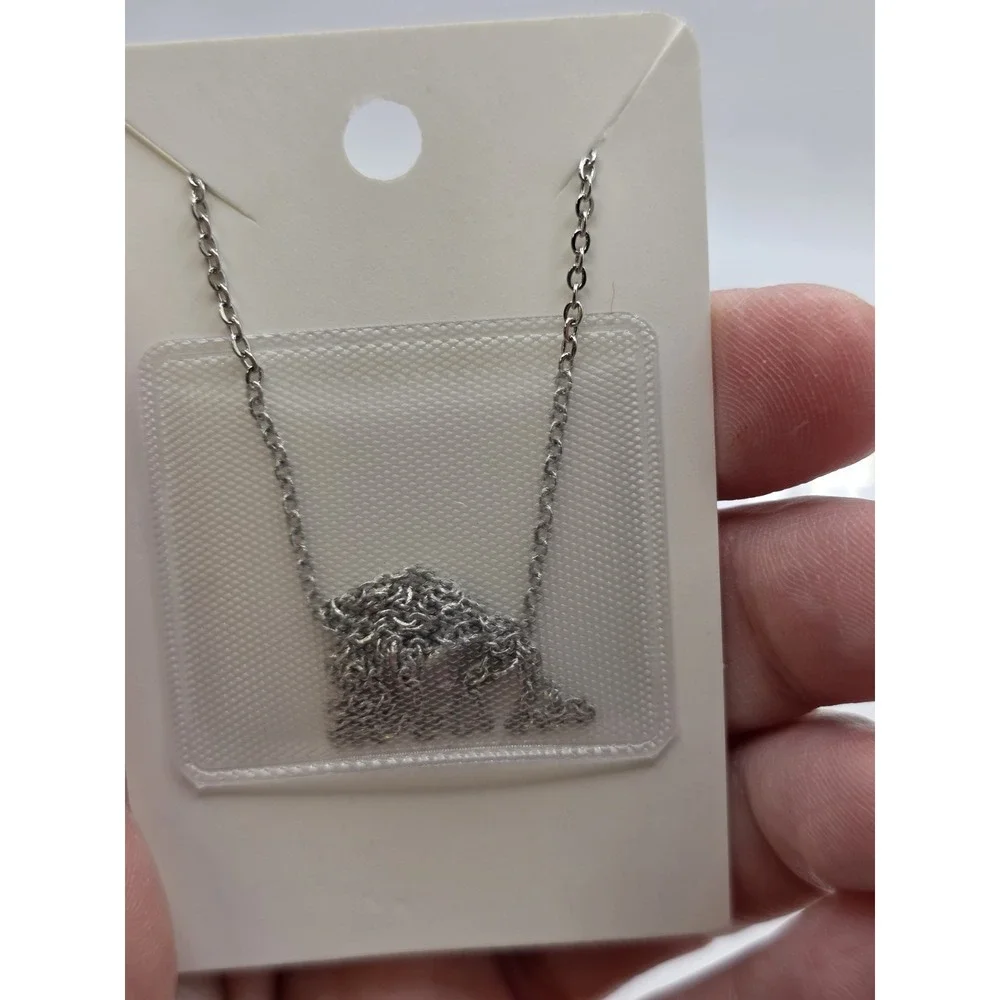 Religious Fashion Jewelry Jesus Fish Symbol Christian Prayer Silverton Necklace